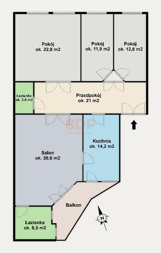 Unikatowe klimat. 4-pok. mieszk.z balkonem w kamienicy|Stare Miasto-4
