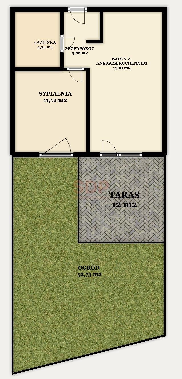 Mieszkanie z ogrodem! 39,64 m2 | Jagodno-5