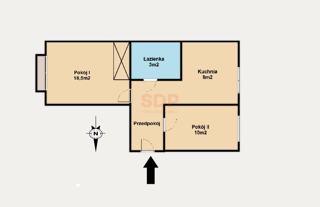 Rozkładowe 2-pokoje z balkonem | Dwustronne-1