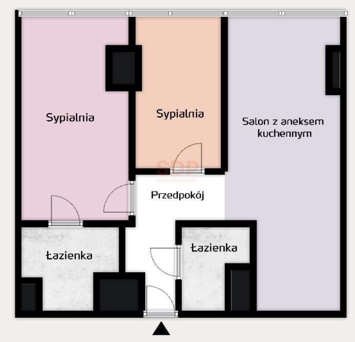 Sky Tower, 45. piętro, przestronny apartament z widokiem-0