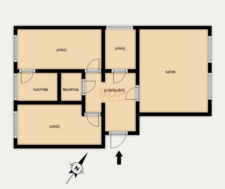 4 pokoje z kuchnią. Do odświeżenia i własnej aranżacji.-11