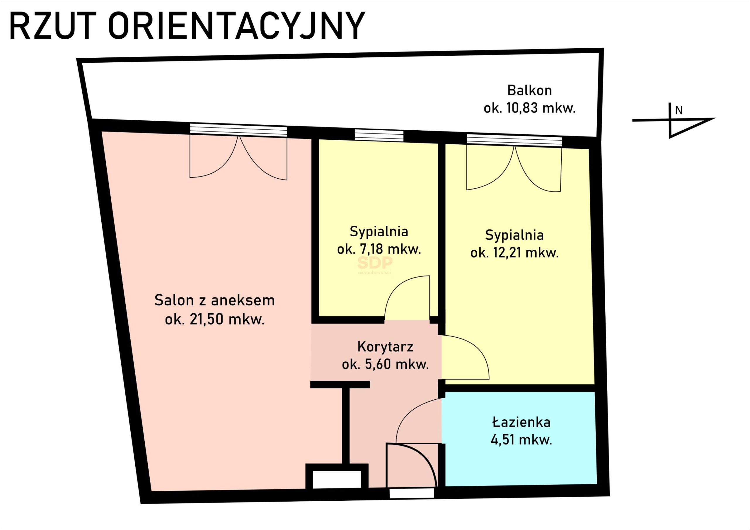 REZERWACJA – 3 pokoje | duży balkon | komórka lok. | miejsce post.-16