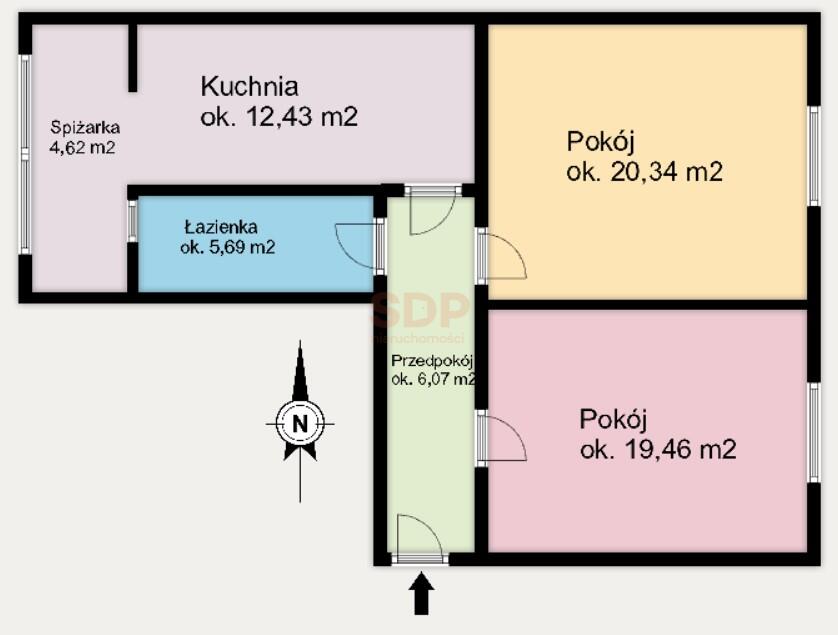 Nieszablonowe, 2-pokojowe mieszkanie na Tarnogaju!-1