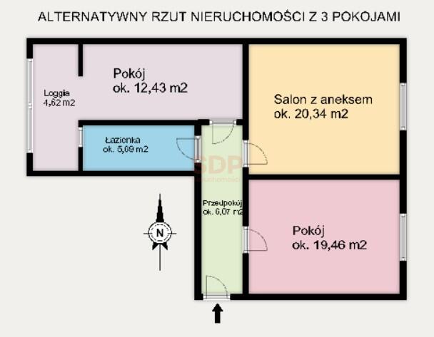 Mieszkanie do wejścia|Niski czynsz|2 pokoje|60 m2|-5
