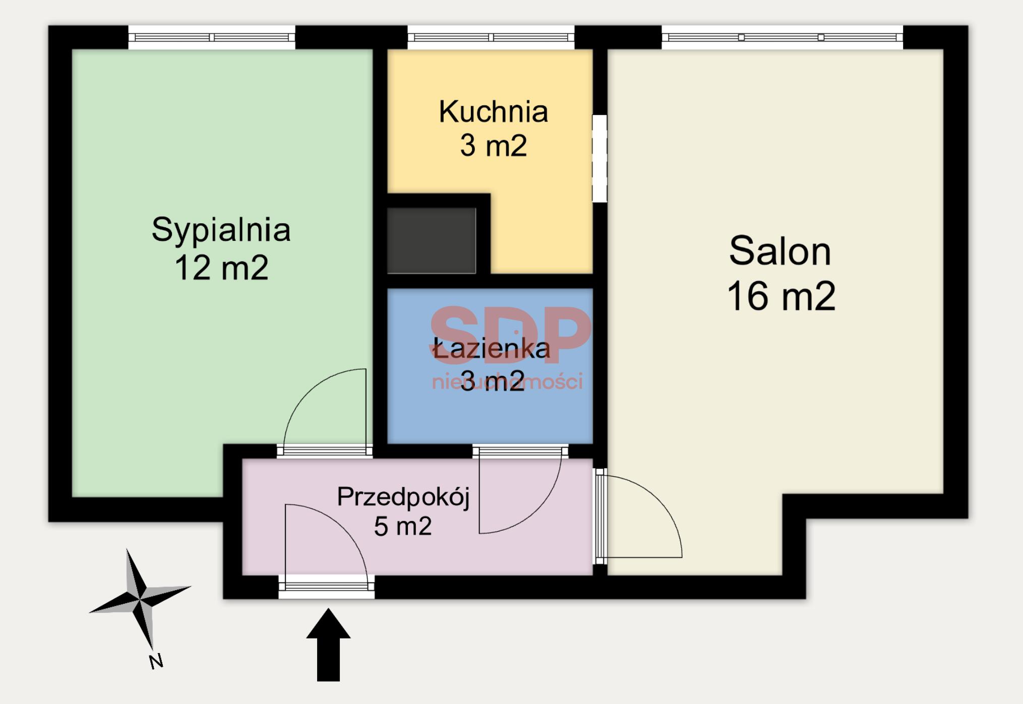 Dwupokojowe mieszkanie w spokojnej okolicy-3