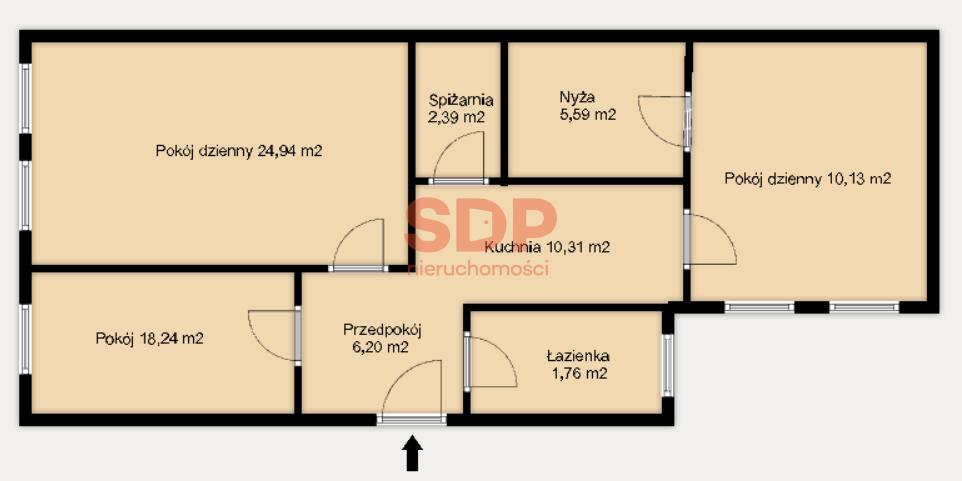 Duże mieszkanie na Nadodrzu, blisko centrum-6